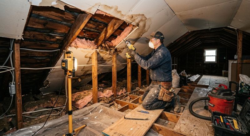 Attic Water Damage Repair in Houston, TX