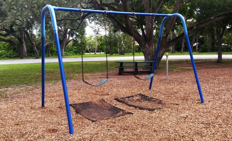Repaired Swing Set